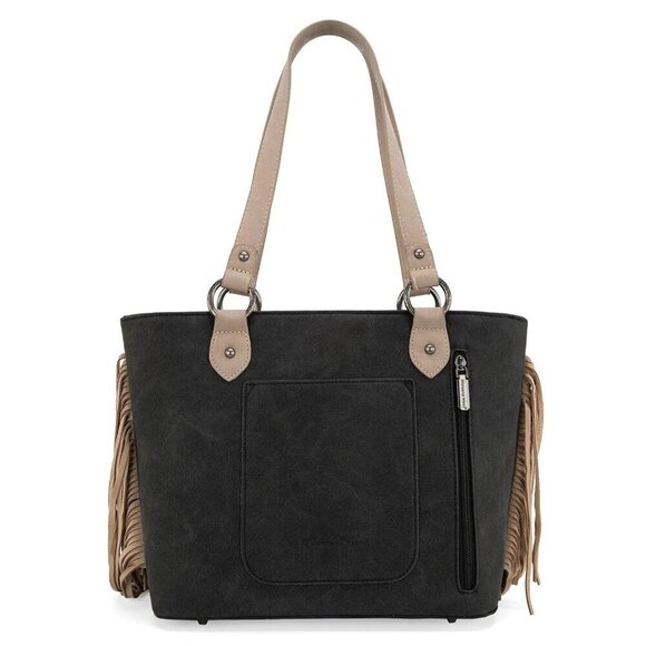 Montana West Embroidered Concealed Carry Tote with Wallet Set - Picture 10 of 13